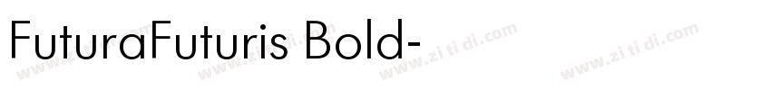 FuturaFuturis Bold字体转换